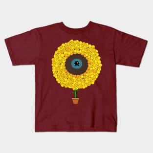 Sunflower Abstract Kids T-Shirt